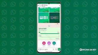 Enquetes nos canais do WhatsApp; Foto: WBI